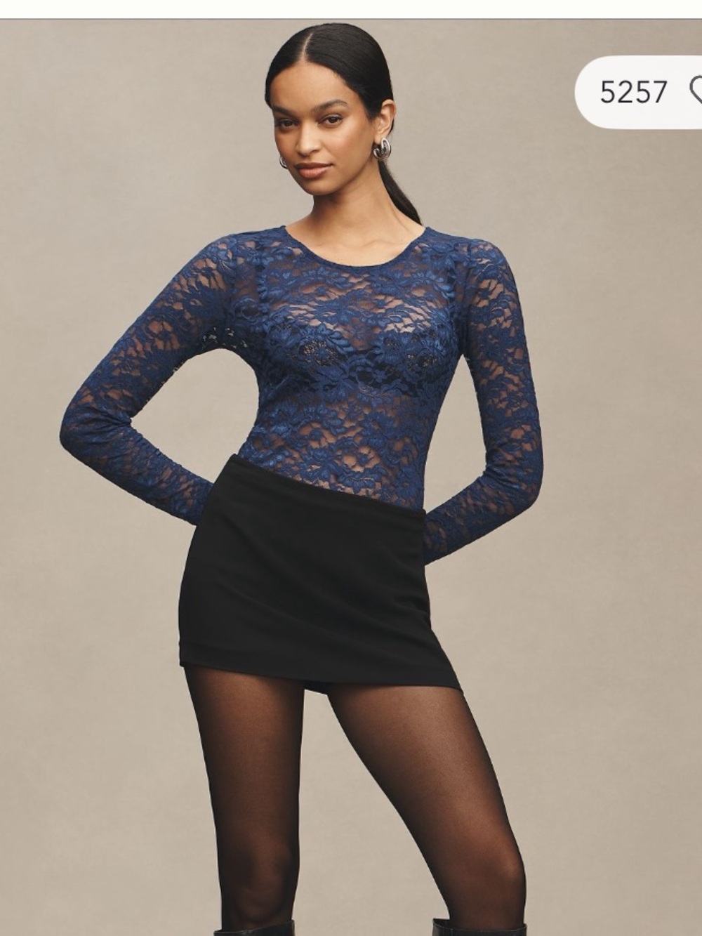 NWOT Anthro lace longsleeve
